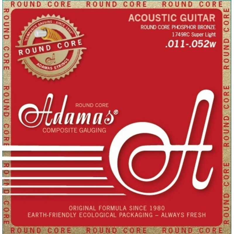 Adamas 7166339 Gitara akustyczna struny Historic Reissue Phosphor Bronze Round Core